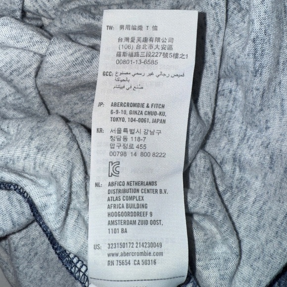 Hollister Men’s Long Sleeve Graphic Tee  Size M | California Surf Logo Navy Blue - Picture 12 of 14